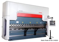 352 ton, Durma #AD-S-40320, CNC Hydraulic Press Brake, 13' 3" L, 141" between housing, 14.3" stroke, 24.8"