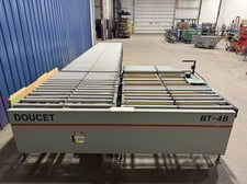 Doucet #BT-48-60-T6-48-240-D, Edgebander Return Conveyor, 8 belt, 0.5 HP, right hand