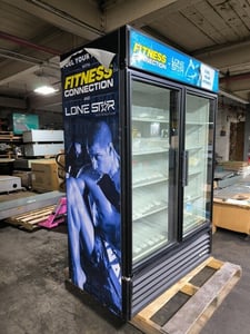 Image for True #GDM-49-LD, Drink Refrigerator Merchandiser, Reach in, Glass Door, 5 Shelf, Used