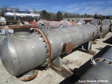 1185 sq.ft., 25 psi shell, 56 psi tube, Praj Industries, Horizontal Shell & Tube Heat Exchanger, 304L