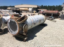 1220 sq.ft., 75 psi shell, 75 psi tube, Southern Heat Exchanger, Vertical Shell & Tube Heat Exchanger, w/