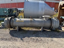 600 sq.ft., 250 psi shell, 250 psi tube, Ward Tank & Heat Exchanger Corp., Stainless Steel shell/tube heat