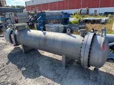 600 sq.ft., 250 psi shell, 250 psi tube, Ward Tank & Heat Exchanger Corp., Stainless Steel shell/tube heat