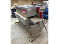 2" 4 Industries #12-200, roll feed multi-blade rip saw, 12" W x 16" L, 200 FPM