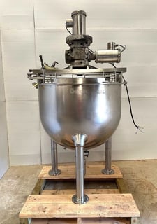 150 gallon Groen #NEM-150, double motion Stainless Steel mix kettle w/ scrapper blades