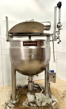150 gallon Lee, double motion 316 Stainless Steel mix kettle w/ sweep agitation, 2006