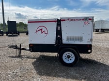 50 KW Magnum #MMG55FH, diesel engine trailer mounted, Tier 3, sound attenuated enclosure, 120/240/208/277/480