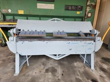 12 gauge x 6' Chicago #BPO-612-6, finger brake, 1" beam adj., 2 counter weights