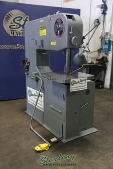 36" x 13" DoAll #3613-0, vertical band saw, 1/16"- 1" x 175" blade, 16" wheel, 24" x 24" table, 50-5200 FPM