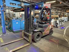 5000 lb. Toyota #8FGU25, forklift, 2100 hours