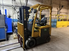 5000 lb. Hyster #E50XN-27, electric forklift, 2-stage mast