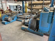 Jagenberg #SE-18, shaftless floor pick up unwind stand