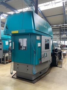 Index #MS40-6, CNC Multi-Spindle Swiss Lathe, 40 mm bar capacity, Siemens 840D controller, 2011