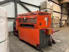 Dubois #EM54, Embossing Station w/Idler Roller Conveyor Transport, 15.28" x 58" Embossing Cylinder