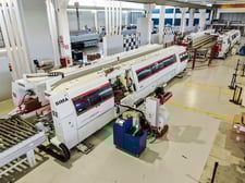 IMA, Edgebander Line, 51.2" L x 129.9" width x 2.4" H Panel Size, 164 FPM