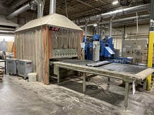 Joos #DLP, End-Loading Feed-Through Hot Press, 63" x 124" Pressing Surface, 7.87" H Pressing Area, (6) 90 mm