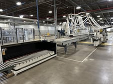 Nanxing #NB7HS2PT1, Double-Sided Edgebander w/Automatic Infeed & Outfeed, 100.4" width x 1.2"/2" thick max