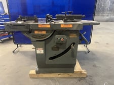Oliver #260-D, Dual Arbor Table Saw, 20" Blade capacity, 24" x 44" Main & 17" x 44" Sliding Tables, (2) 5 HP