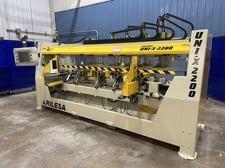 Rilesa #UNI-X, Production Drilling Machine, 86.6" L x 9.8" width x 2" thick max Workpiece Size, 108 psi @ 56