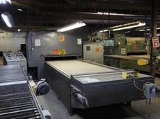 Rosenquist #950-HFT, Slat-Bed High Frequency Edge Gluer, 54" width x 114" L x 4.5" thick Gluing capacity