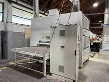 Superfici #Mini-Plus-P, Reciprocating Spray Machine, 16' L x 51" width x 3.5" thick max Workpiece Size, 63"