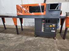 Tigerstop #TSS-1000, Automated Optimizing Push Feed Saw, 6" x 6" / 1" x 16" Cutting capacity, 20' Infeed &