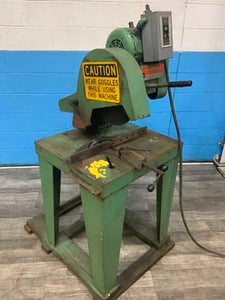 14" Acco Sever-All #1A, Abrasive Cut Off Saw, 1" Center Hole, 29" x 9" Table, 3 HP