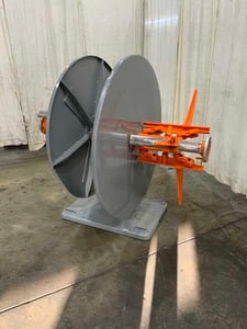 2500 lb. Cooper Weymouth #2500-18, Double End Coil Reel, Manual Brake & Expansion, 18" max Coil width