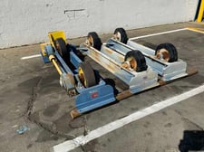 15 Ton, Webb #T18-PWR-16, Tank Turning Rolls, 8"-144" Working diameter, 5" Wheel Face, 16" Tire diameter, 1 HP