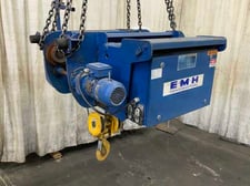 5.5 Ton, EMH #EM2063L6-162.41.061E, Crane Cable Hoist, 20' Lift height, 10 mm Rope diameter, 2.6/16 FPM, 7.9