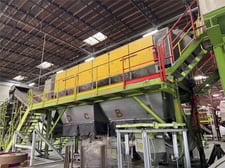 Sorema #URR20/80, Dry Trommel, 7' diameter x 26' L Steel Drum, w/Stand & Catwalk