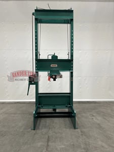 150 Ton, Dake #42-312, Air Operated H-Frame Press, 48" Between Uprights, 30" Table Travel, 16" Ram Travel