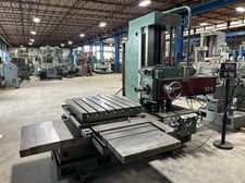 3" Toshiba #BZ-8, Table Type Horizontal Boring Mill, 39" X, 31" Z, 35" x 41" Rotary Table, 20-1000 RPM, 1981