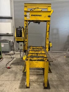 50 Ton, Enerpac #IPR-5075, roll frame press, 1.5 HP, 3.25" cylinder diameter, 10.25" cylinder stroke,