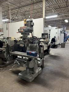 Acer #EVX-3VSII, vertical miller, 49" x9" tbl., 3 HP, 28" X, 16" Y, 12" Z, 6-4500 RPM, Newall 2-Axis DP-700