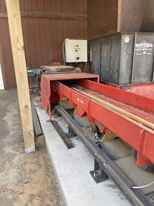 Weima #Tiger-600, Horizontal Wood Shredder, 14" diameter Rotor, 6" x 23.6" Material Opening, 1" Screen, 60