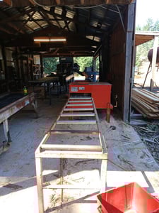 Valley, 2 Blade Edger, 480 V., outfeed rollers