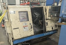 Okuma #Captain-L370, CNC lathe, 20.8" swing, 8" chuck, 1.9" bar, 14.5"dia., 20.47"lgth, 20 HP, 4500 RPM, OSP