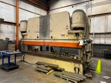 600 Ton, Pacific #K600-16, hydraulic press brake, 16' overall, 170" between housing, 12" stroke, 14" throat
