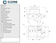750 KVA 23000 GrdY/13280 Primary, 480Y/277 Secondary, PAD, Recon (shipment available in 10 days)