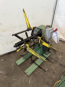 1800 lb. Rapid-Air #XL-1812-M, powered uncoiler, 48" outside dimensions, 16"-20" ID, 12" width, forward &