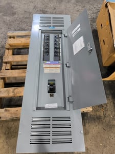 400 Amp. Square D, NQ, Panelboard, (14) Main & Breakers, 42 Space, 20" W x 62" L x 6" H Size, 3 Phase