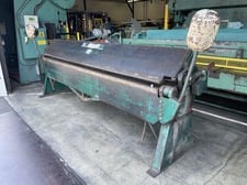 16 gauge x 10' Tennsmith #HB121-16, Hand Brake, 2.25" Beam Lift, 0.5" Front-to-Rear Beam Adjust., 0.25" min.