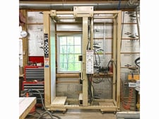 Uhling #HP-3000, Case Clamp, Single-Bay, 55" L x 96" H x 24" D Clamping capacity, 3.5" Air Pod Stroke, 120 psi