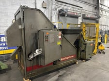 Prab #minisystem, chip wringer system, palletized, hydraulic dumper, auger feed & discharge, PLC