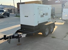 45 KW Allmand #MP45-8E1, portable diesel generator set, 240/480 Volts, 3-phase, sound attenuated enclosure