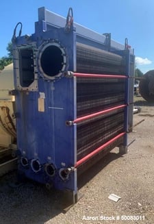 4,604 sq.ft. Alfa Laval #AlfaVap-500-TFR, Plate Exchanger, 163x Stainless Steel plates 39" x 80", 44 psi
