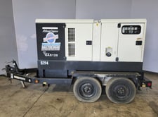 95 KW Atlas Copco #QAS-120-JDS, diesel generator set, John Deere engine, 2012