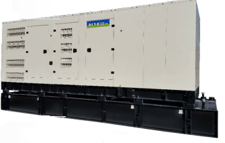 800 KW Aksa #APD-ULM800, Diesel Generator, 1073HP, Mitsubishi S12A2-Y2PTAW-2 Engine, 480/277V, Tier 2, sound