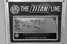 600 HP 1800 RPM U.S. Motors, Frame 5809, weather protected enclosure type 2, BB, used, 4160 Volts